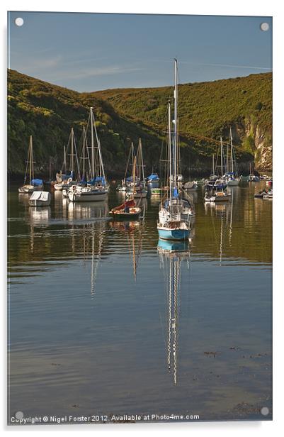 Moored Boats Acrylic by Creative Photography Wales