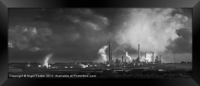 Industrial Pembrokeshire Framed Print by Creative Photography Wales