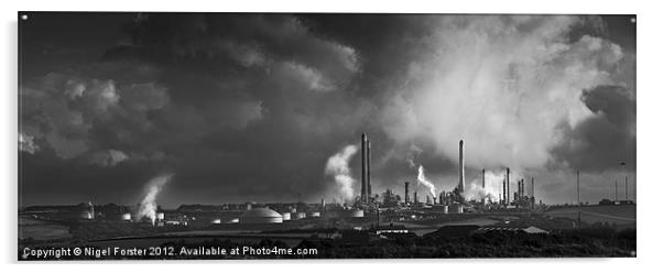 Industrial Pembrokeshire Acrylic by Creative Photography Wales