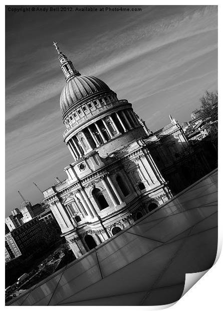 St Paul's Cathedral Print by Andy Bell