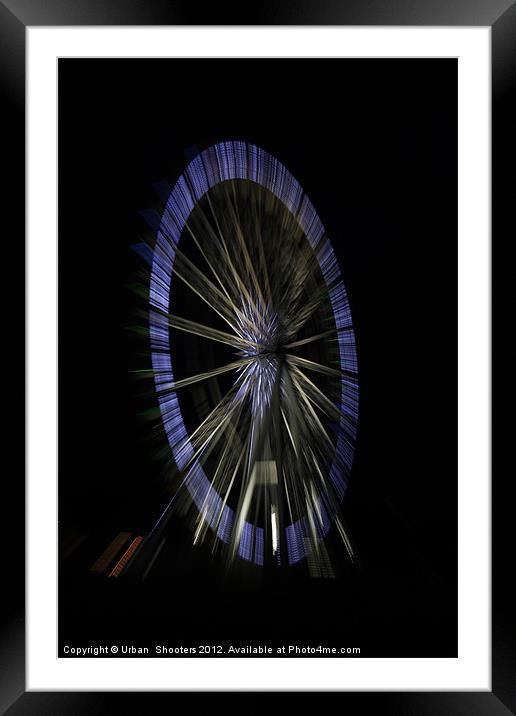 Ferris Wheel Framed Mounted Print by Urban Shooters PistolasUrbanas!