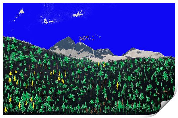 The Rocky Mountains Print by Larry Stolle