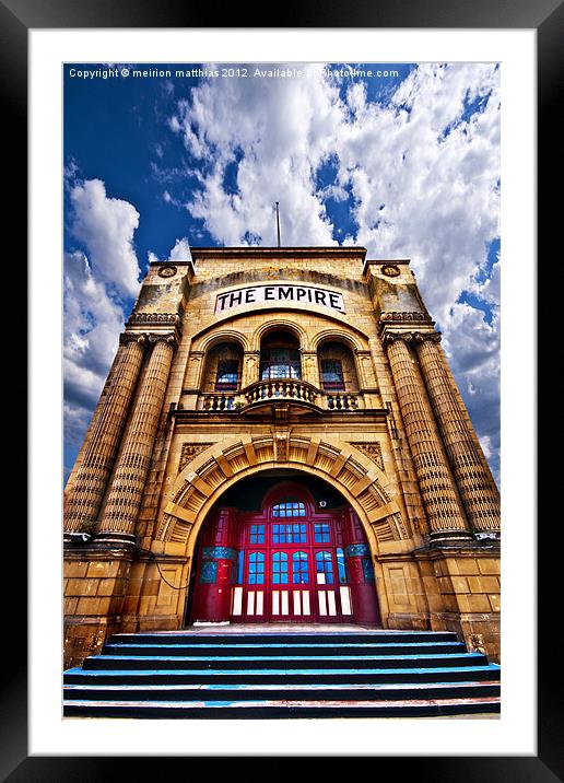 The Empire Theatre Framed Mounted Print by meirion matthias