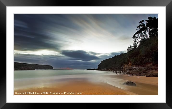 Sand of Wattamolla Framed Mounted Print by Mark Lucey