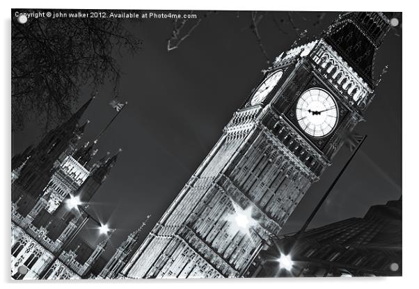 Big Ben Clocktower Acrylic by john walker