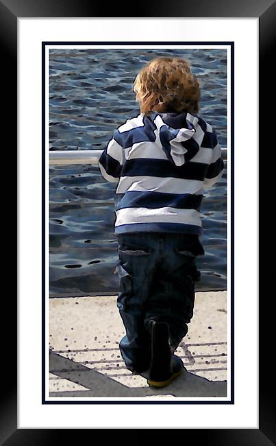 little sailor Framed Print by Heather Newton