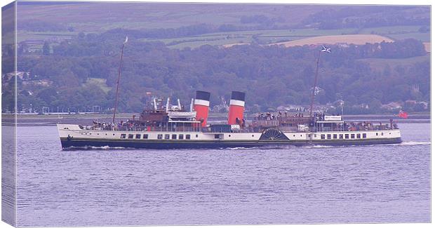 Waverley paddle steamer Canvas Print by Charlotte McKay