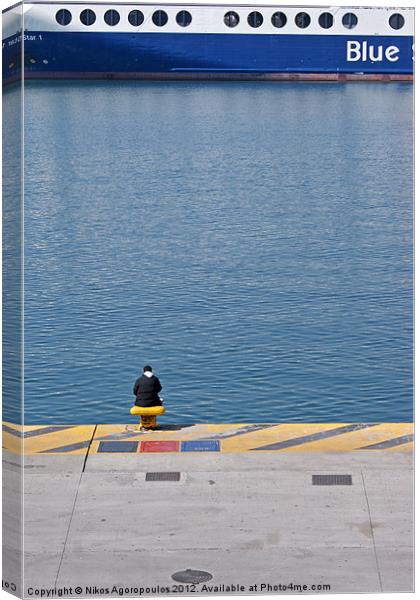 Waiting for the ferry Canvas Print by Alfani Photography