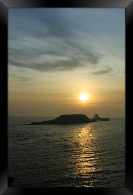 Worms Head. Framed Print by Becky Dix