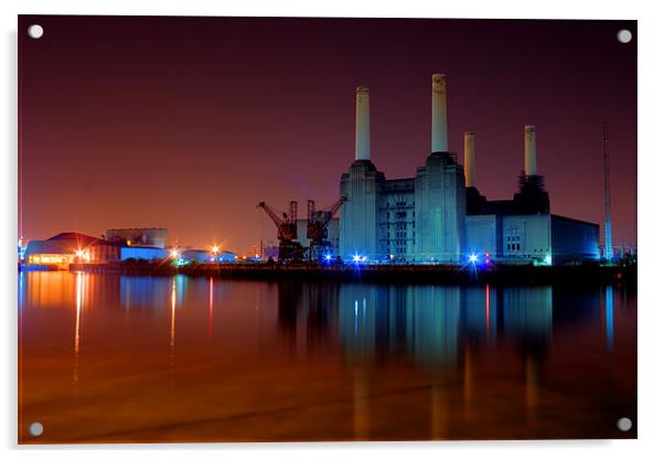 Battersea Power Station 2 Acrylic by Dean Messenger