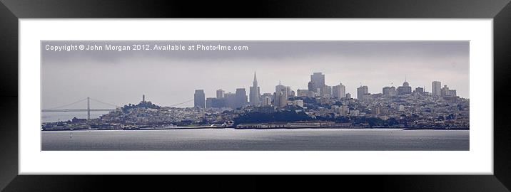 San Francisco skyline. Framed Mounted Print by John Morgan