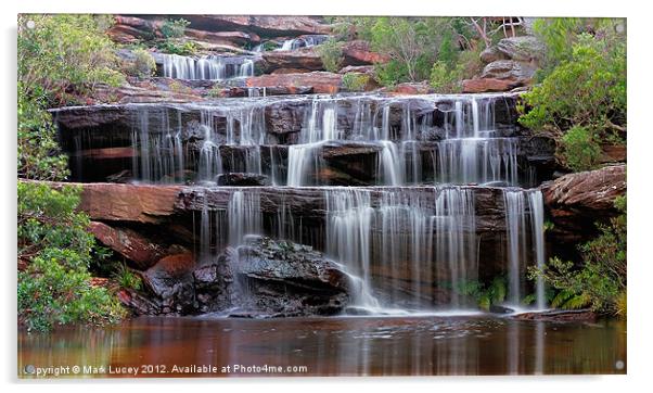 Falls of the Bush Acrylic by Mark Lucey