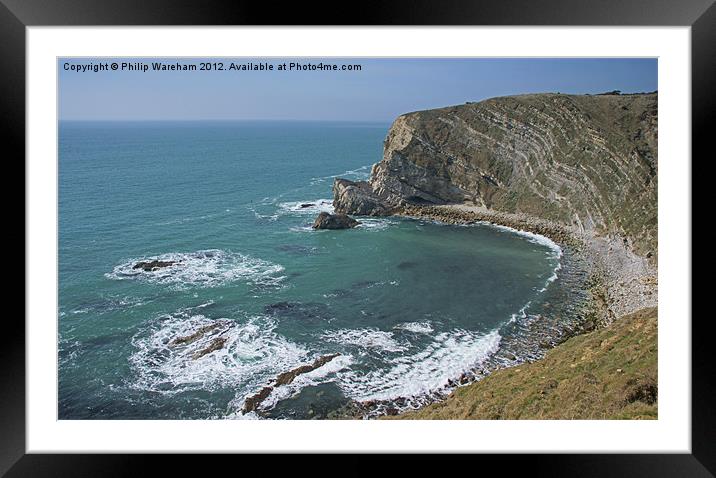 Mupe Rocks and Smuggler's Cave Framed Mounted Print by Phil Wareham