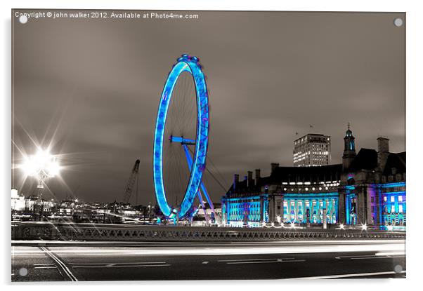 London Eye Acrylic by john walker