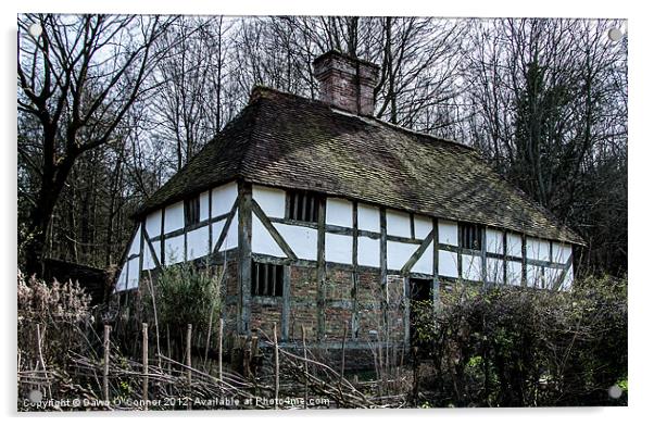Tudor House, Pendine Farmhouse Acrylic by Dawn O'Connor