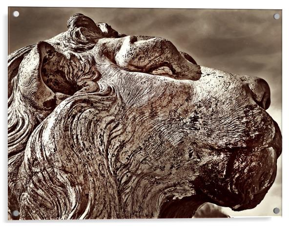 Danish Lion Acrylic by Mary Lane
