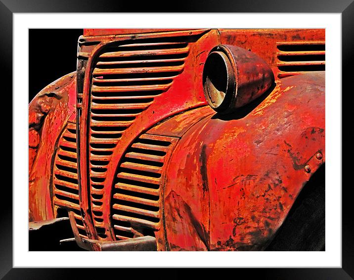 Truck Front Framed Mounted Print by Mary Lane