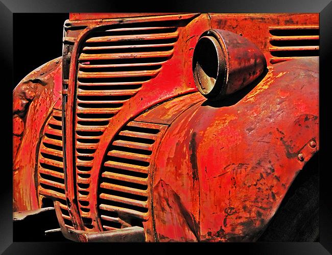 Truck Front Framed Print by Mary Lane