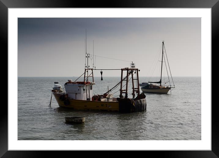Fishing Boats Essex Framed Mounted Print by David Pyatt