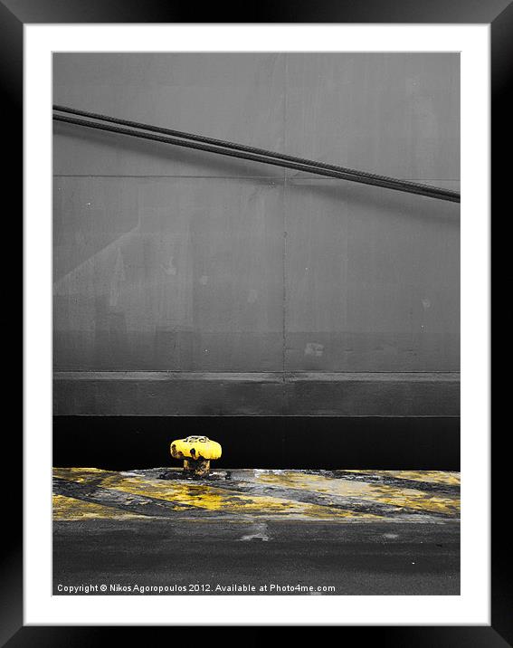 Yellow mushroom 3 Framed Mounted Print by Alfani Photography