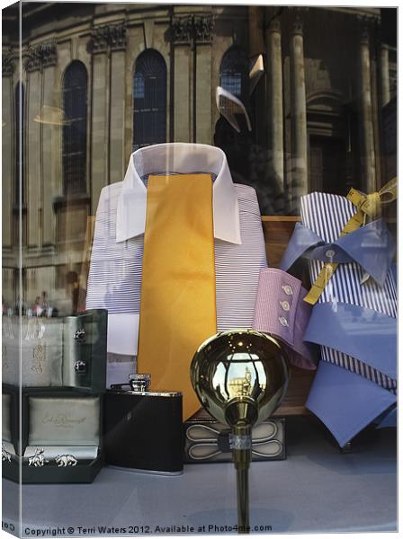 Reflections of a Gentleman's Tailor Canvas Print by Terri Waters