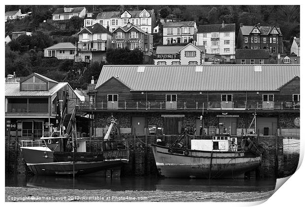 Trawlers On The Wall Print by James Lavott