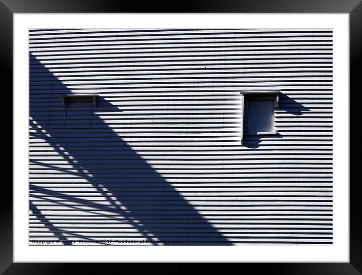 Lined Up Shadow Framed Mounted Print by Urban Shooters PistolasUrbanas!