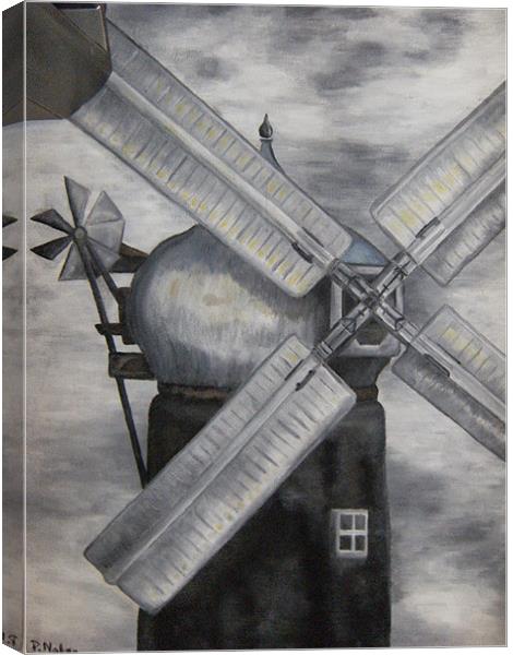 Ellis Windmill, Lincoln Canvas Print by Phiip Nolan