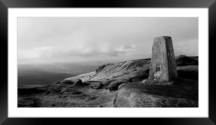 Trig Point Framed Mounted Print by james green