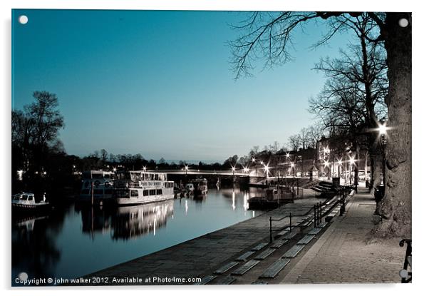 River Dee by Night Acrylic by john walker