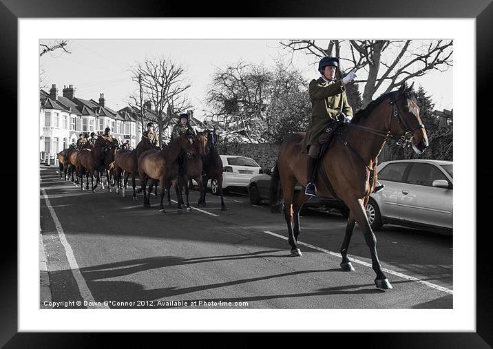 Kings Troop, Royal Horse Artillery Framed Mounted Print by Dawn O'Connor