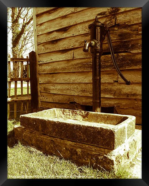 The Water Pump Framed Print by Dawn O'Connor