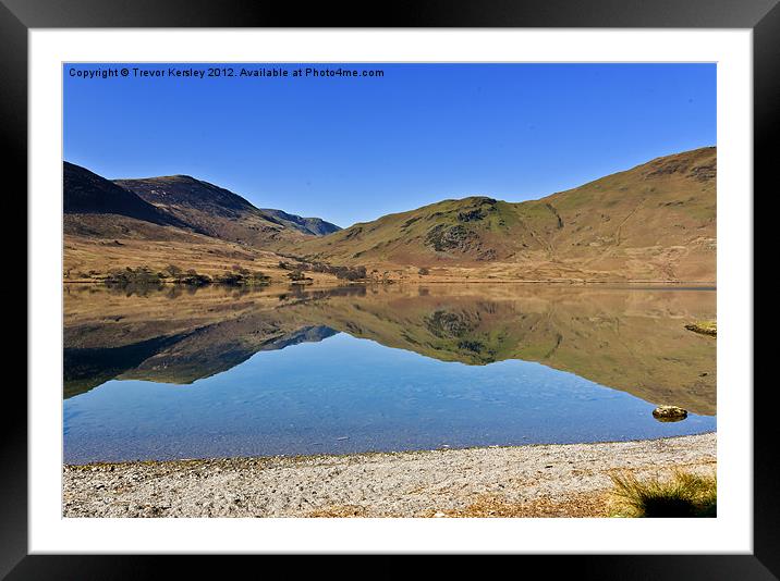 Buttermere ~  Reflections Framed Mounted Print by Trevor Kersley RIP