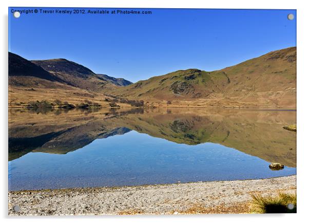 Buttermere ~  Reflections Acrylic by Trevor Kersley RIP