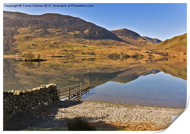 Buttermere ~  Reflections Print by Trevor Kersley RIP