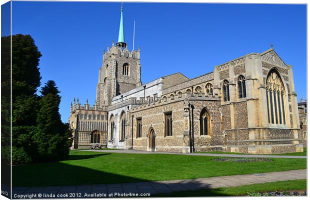 chelmsford cathedral in essex Canvas Print by linda cook