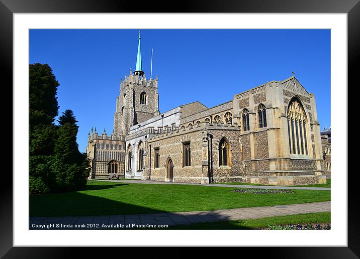 chelmsford cathedral in essex Framed Mounted Print by linda cook