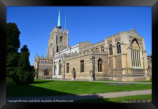 chelmsford cathedral in essex Framed Print by linda cook