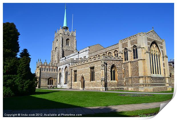 chelmsford cathedral in essex Print by linda cook