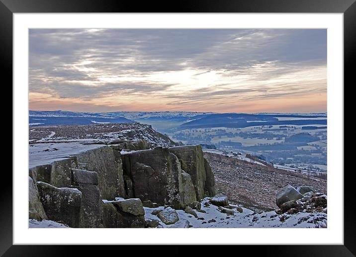 Froggatts Edge Framed Mounted Print by james green