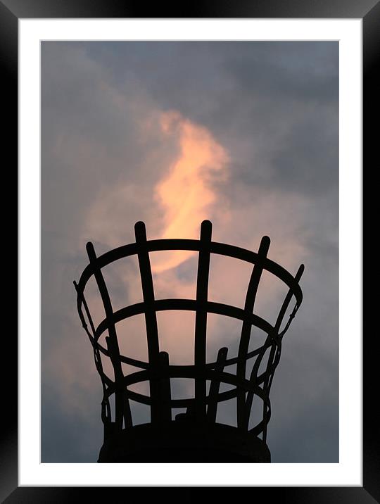 Basket of Fire Framed Mounted Print by John Lyon