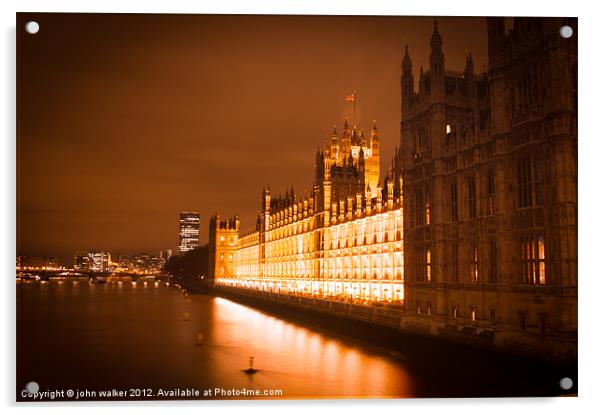 Houses of Parliament Acrylic by john walker
