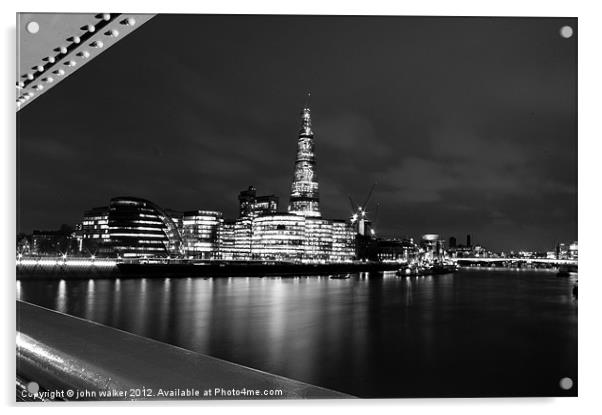 The London Shard Acrylic by john walker