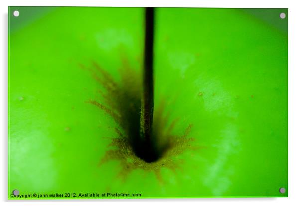 Apple ! Acrylic by john walker
