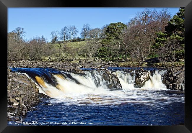 Low Force Waterfalls Framed Print by David Pringle
