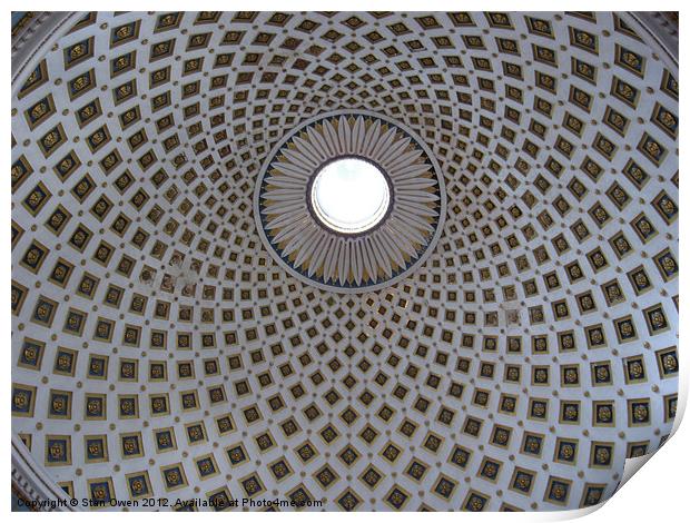 Mosta Dome Print by Stan Owen