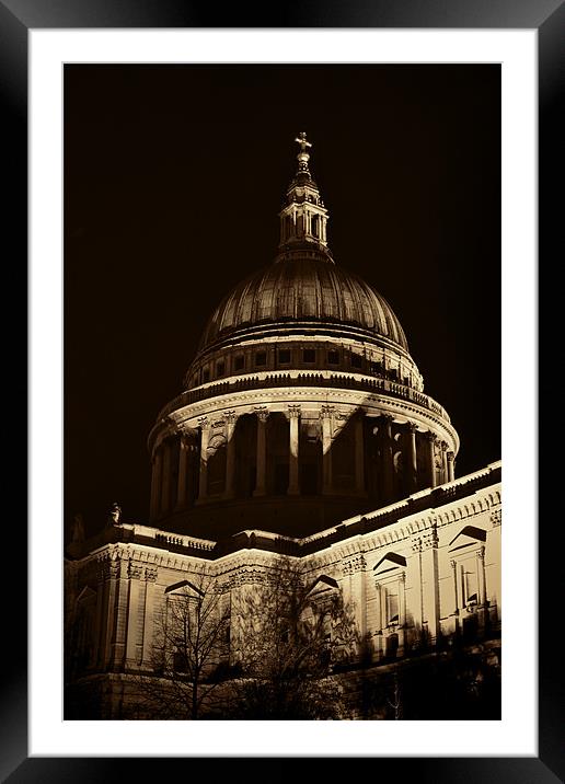 St Pauls Dome Framed Mounted Print by Dean Messenger