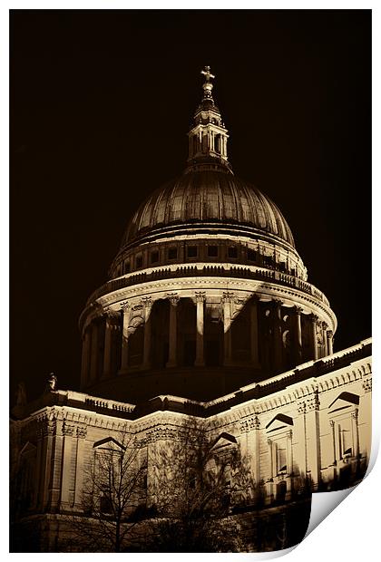 St Pauls Dome Print by Dean Messenger