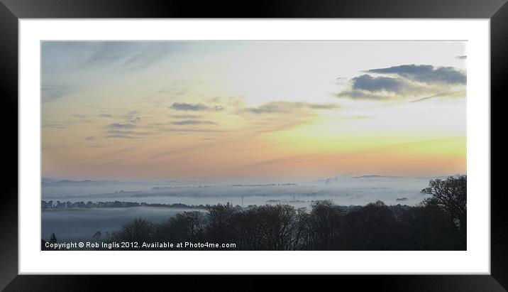 Spring Dawn Over Dumfries Framed Mounted Print by Rob Inglis