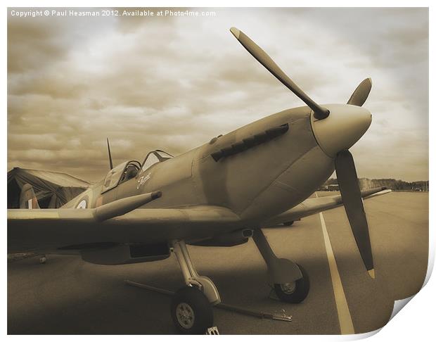 Spitfire Print by P H